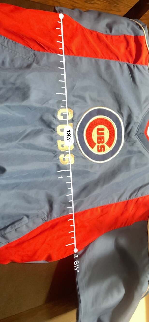 Chicago Cubs MLB Genuine Merchandise youth Large Windbreaker Pullover Jacket - Picture 6 of 6